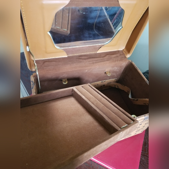 Vintage Rare MCM travel vanity jewelry cae lock trunk - Picture 13 of 14